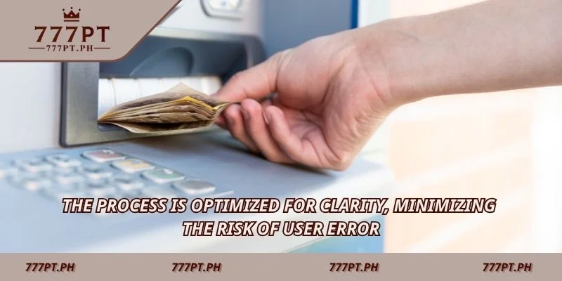 The process is optimized for clarity, minimizing the risk of user error