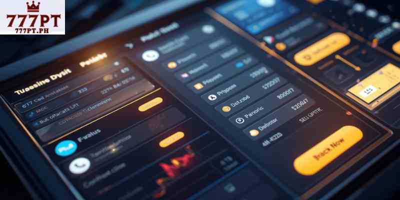 Secure online lottery platform interface with digital payment options