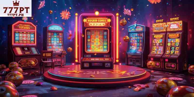 Various online lottery game formats including number draw and instant win games