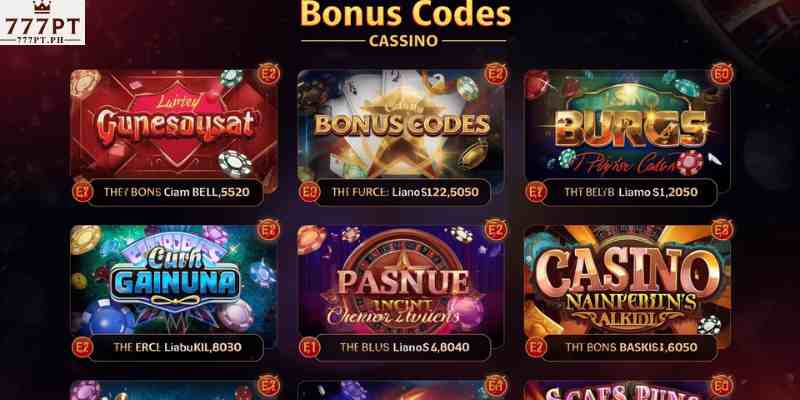 casino bonus codes for online casino promotions